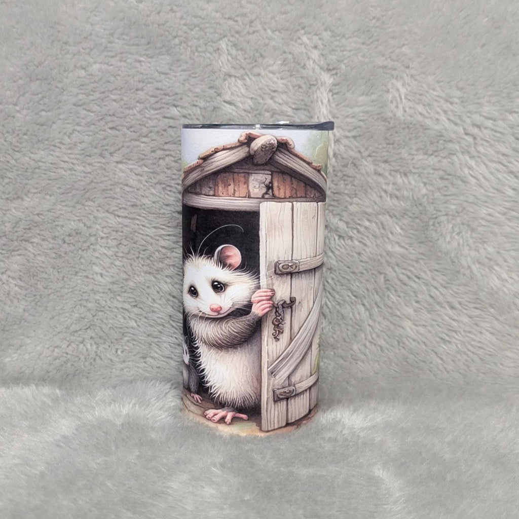 Kids Possum Tumbler 15oz With Reusable Straw, Can Be Personalized