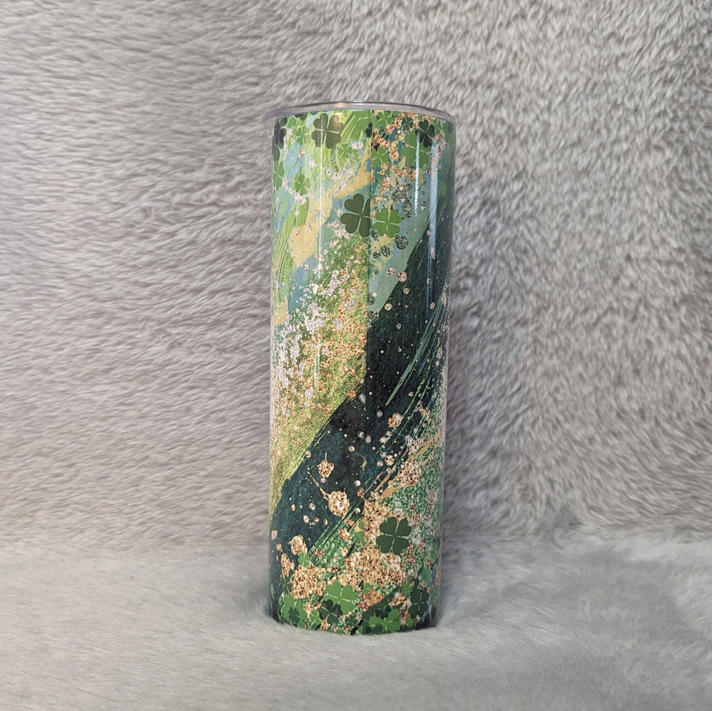 Let The Shenanigans Begin St Patrick Day Tumbler 20oz With Reusable Straw