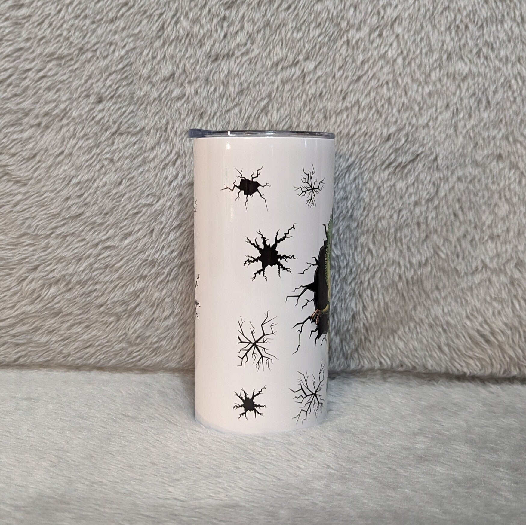 Kids Dinosaur Tumbler 15oz With Reusable Straw, Can Be Personalized