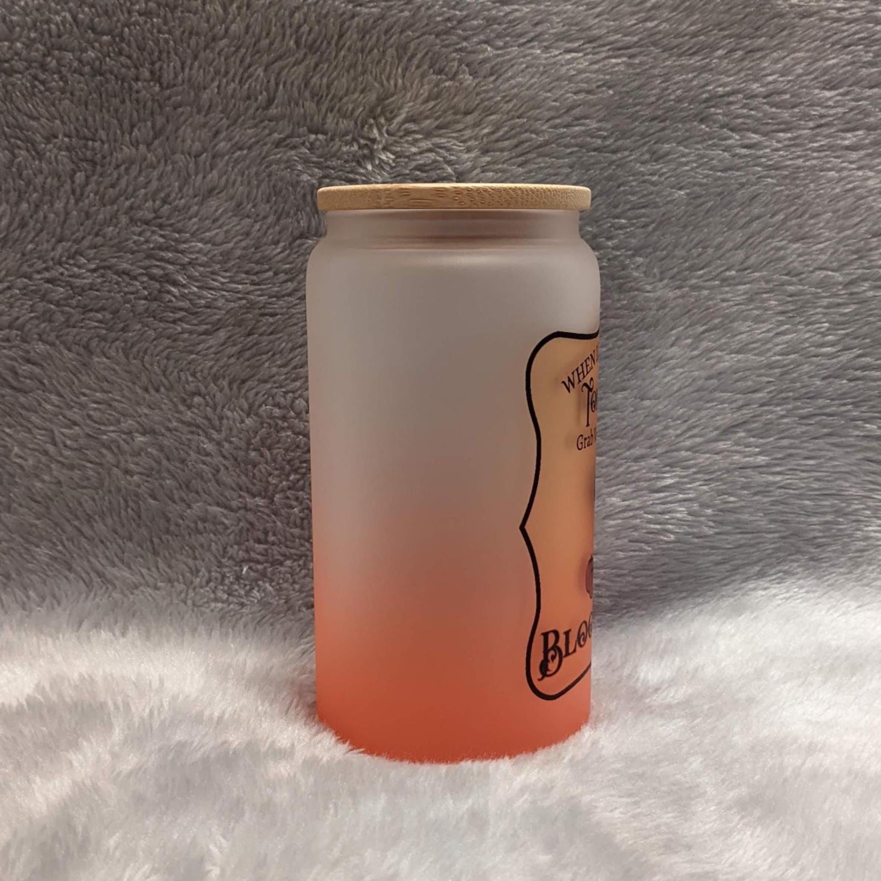 When Life Gives You Tomatoes 16oz Frosted Glass With Bamboo Lid & Straw