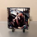 Slate Bear Picture with Display Legs