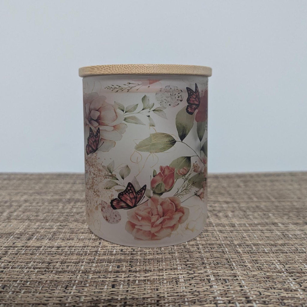 Monarch Butterfly Candle Holder With A Battery Operated Flickering Tea Light