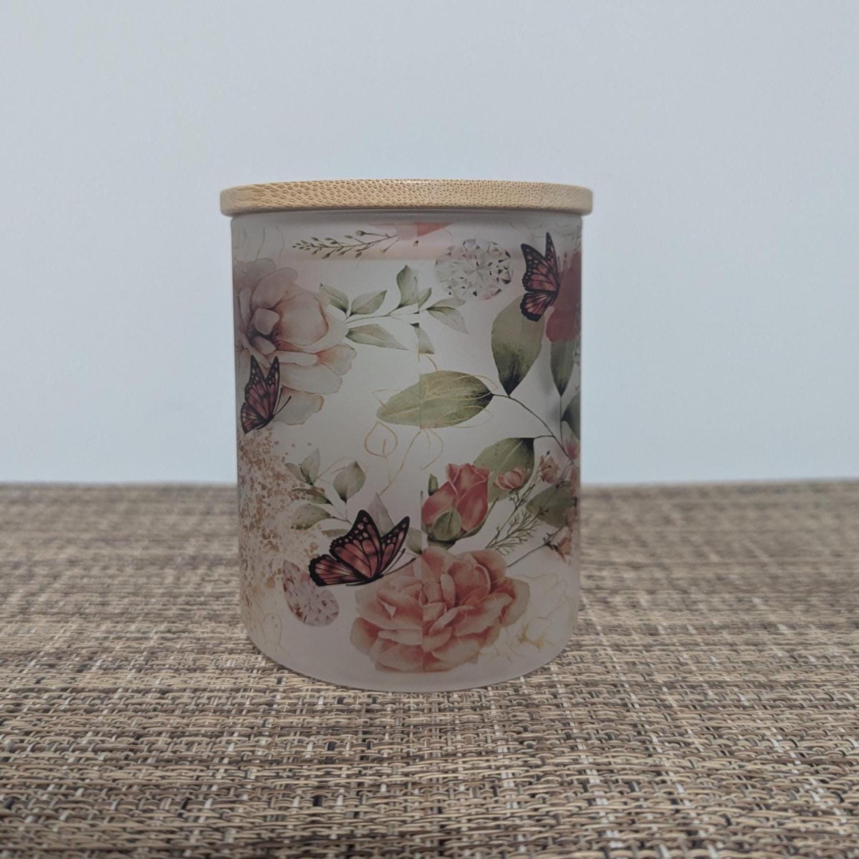 Monarch Butterfly Candle Holder With A Battery Operated Flickering Tea Light