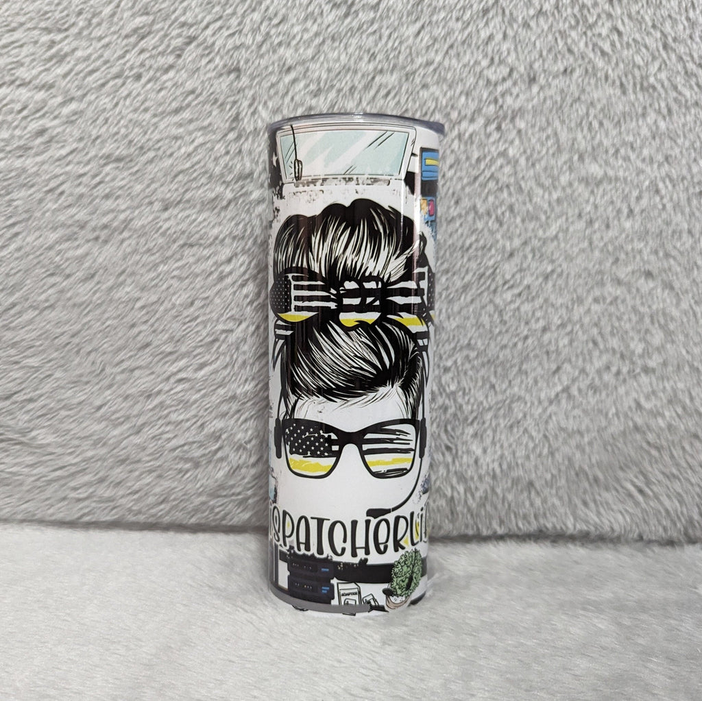 Dispatcher Tumbler 20oz With Reusable Straw, Can Be Personalized