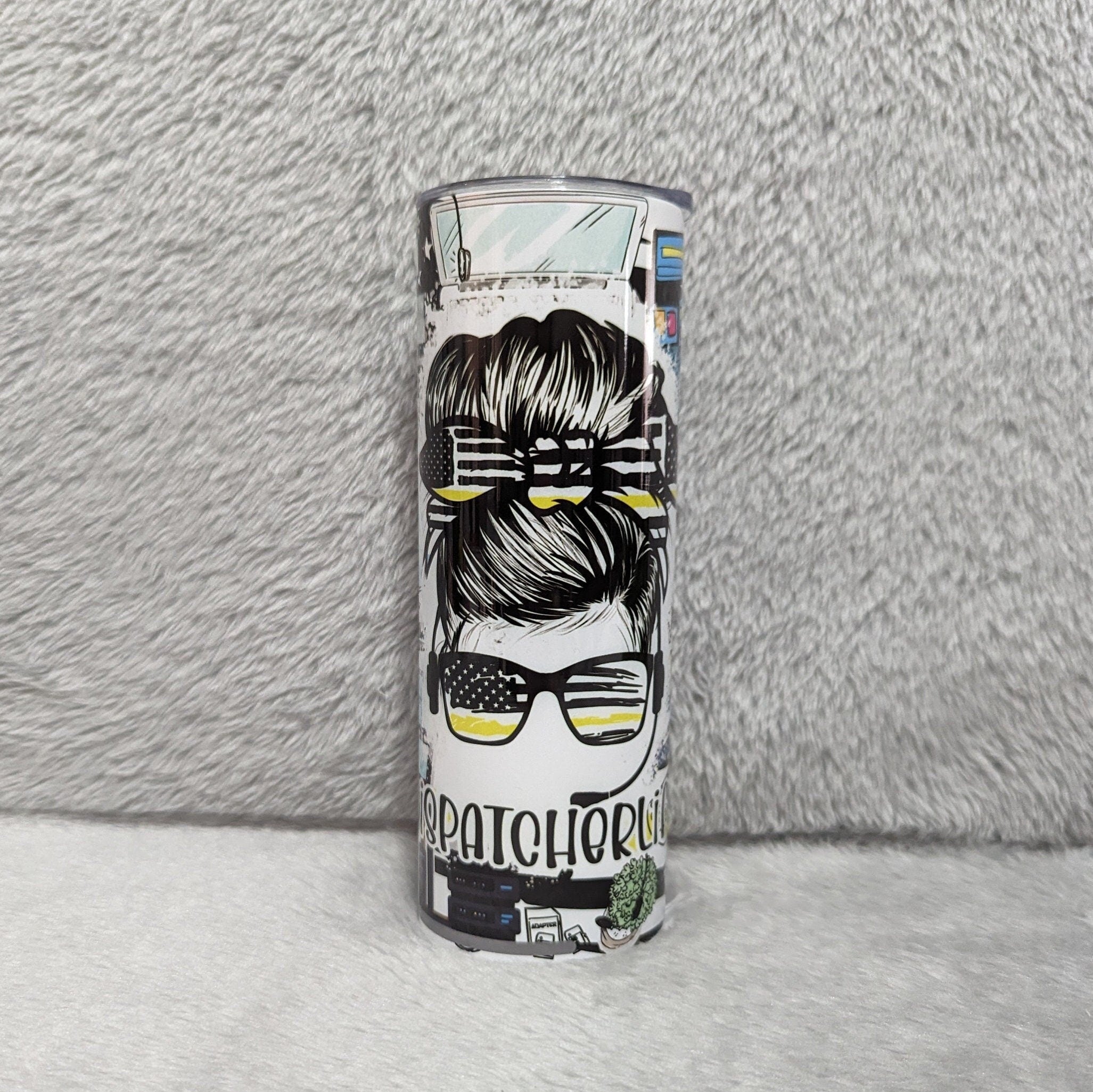 Dispatcher Tumbler 20oz With Reusable Straw, Can Be Personalized
