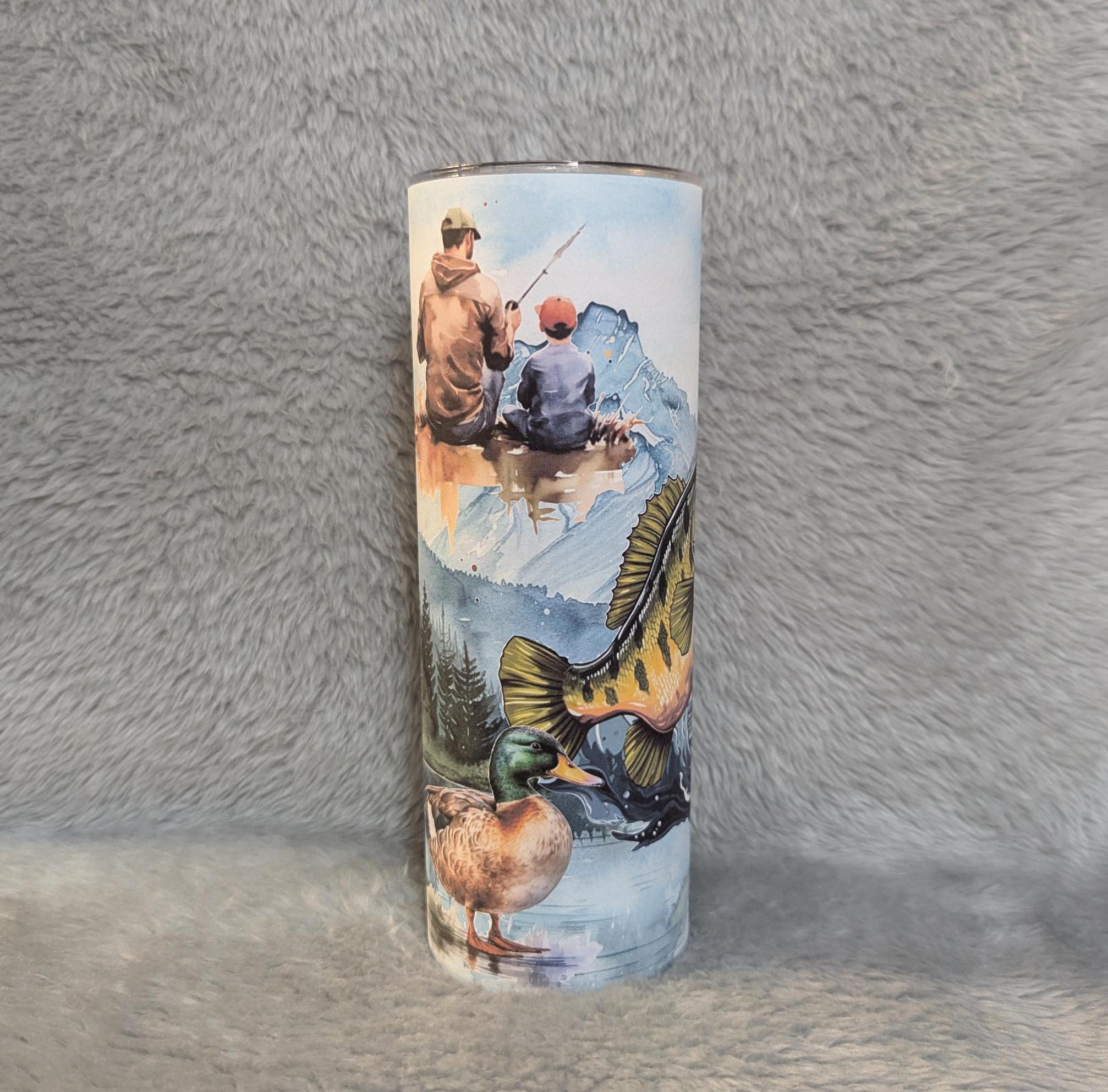 Fish and Wildlife Affirmation Tumbler 20oz With Reusable Straw, Can Be Personalized