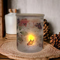 Monarch Butterfly Candle Holder With A Battery Operated Flickering Tea Light