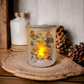 Butterfly Candle Holder With A Battery Operated Flickering Tea Light