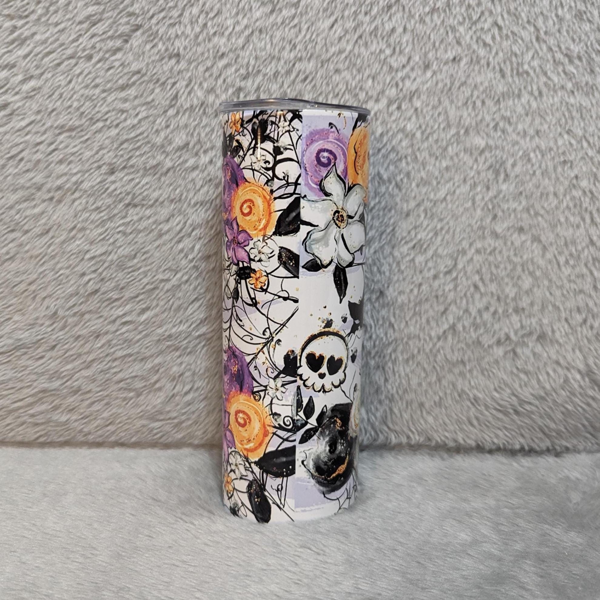 Witch Tumbler 20oz With Reusable Straw, Can Be Personalized