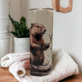 Beaver Tumbler 20oz With Reusable Straw, Can Be Personalized