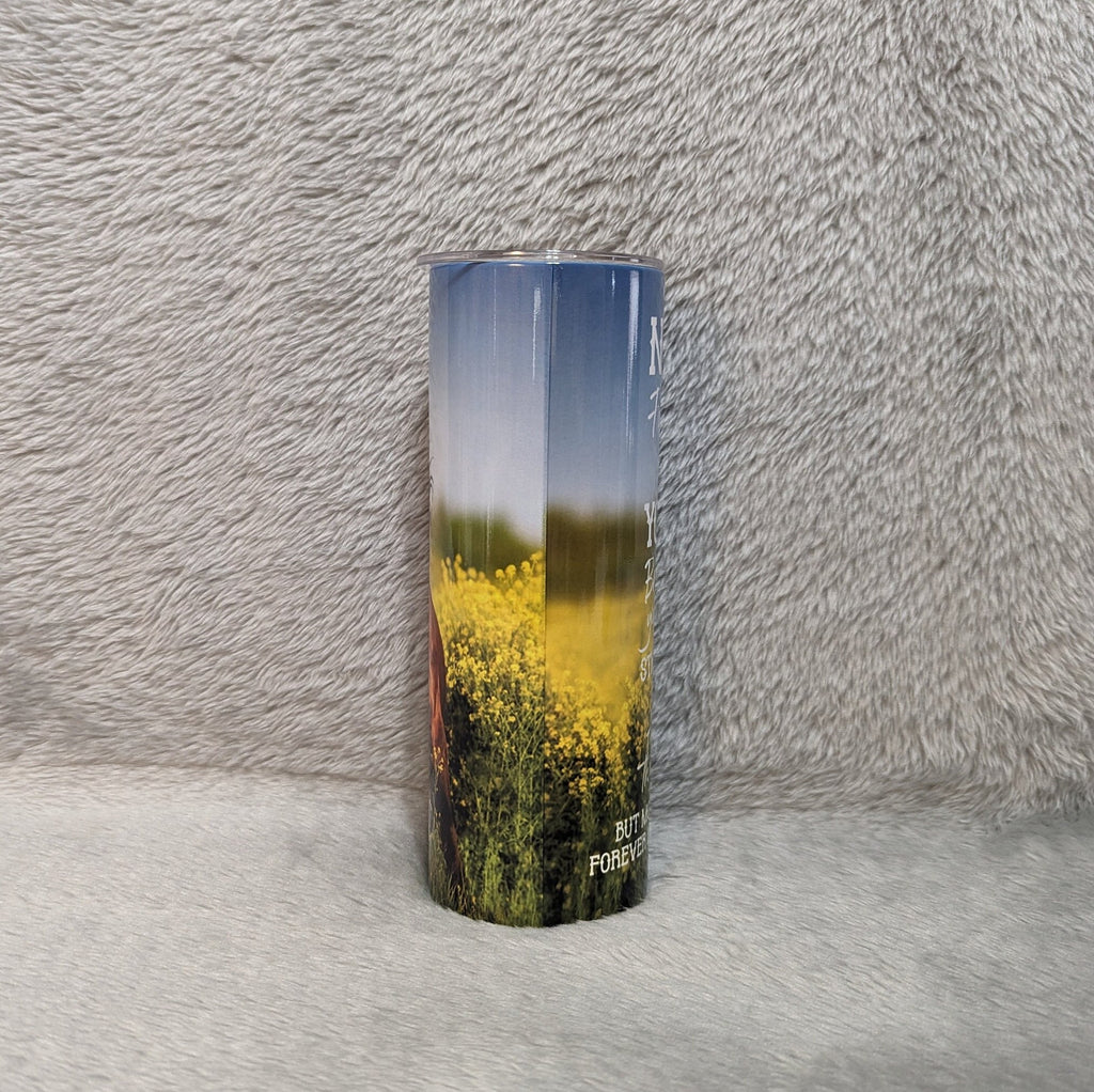Never Forget Who You Are Horse Tumbler 20oz With Reusable Straw