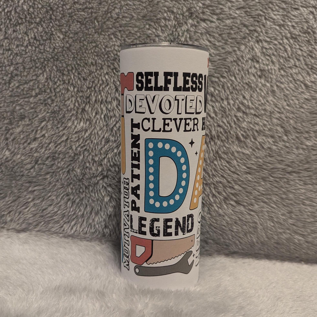 Dad Tumbler 20oz With Reusable Straw