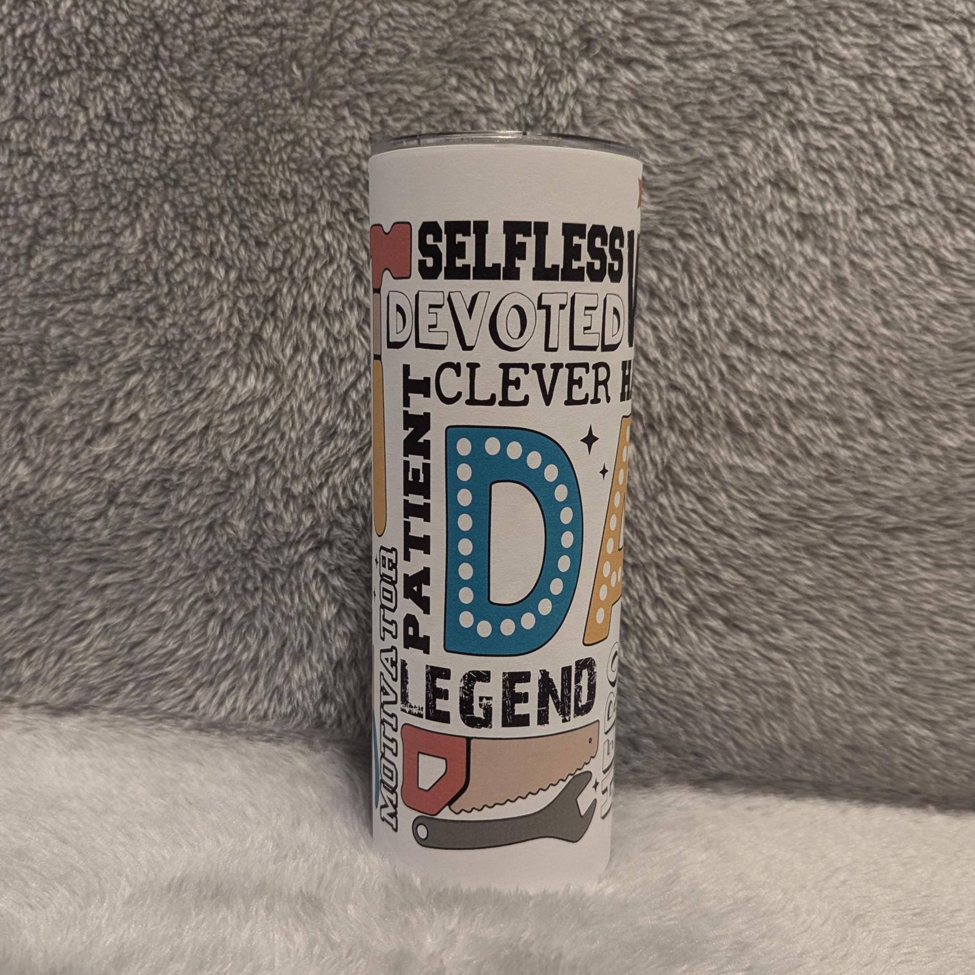 Dad Tumbler 20oz With Reusable Straw