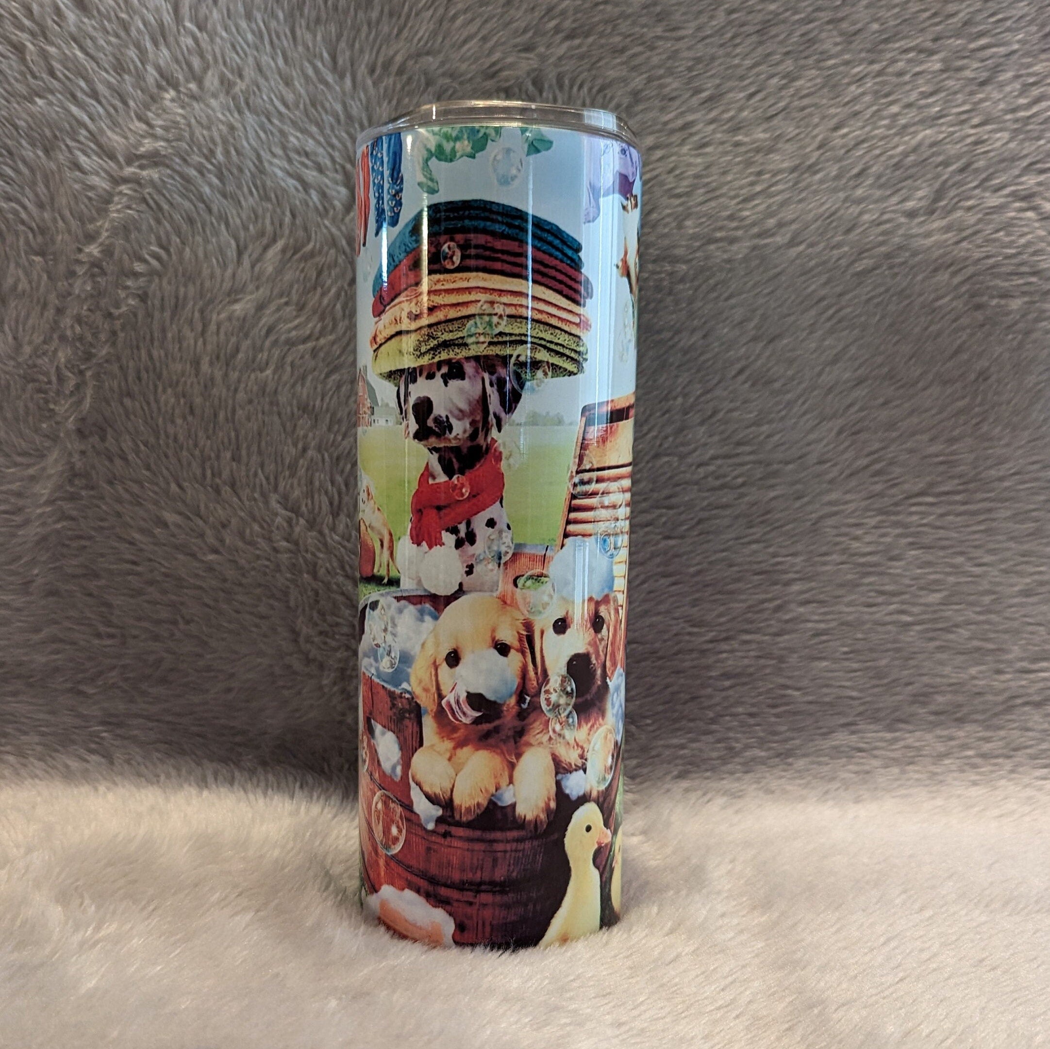 Dog Tumbler 20oz With Reusable Straw, Can Be Personalized