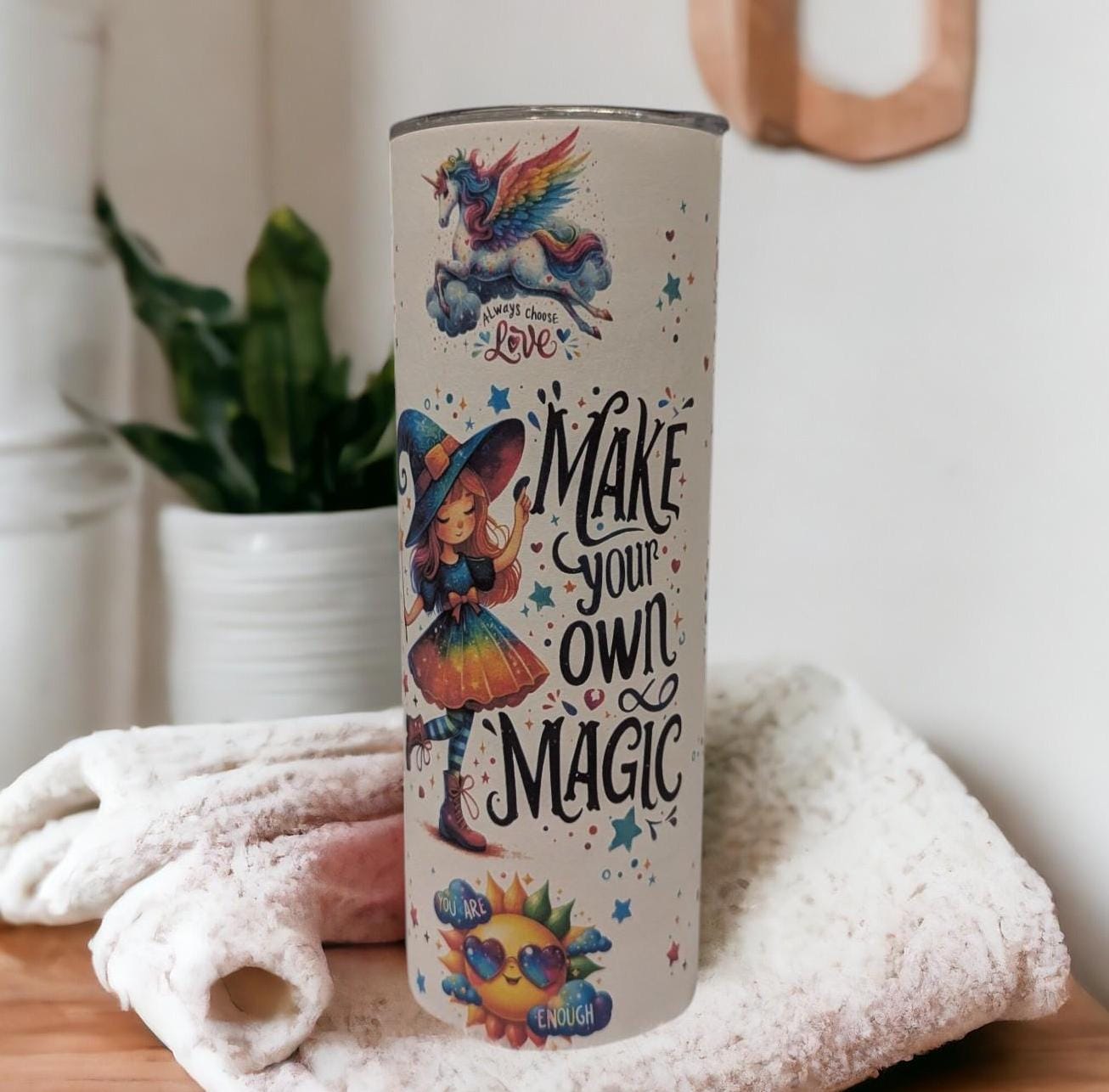Motivational Inspirational Tumbler 20oz With Reusable Straw
