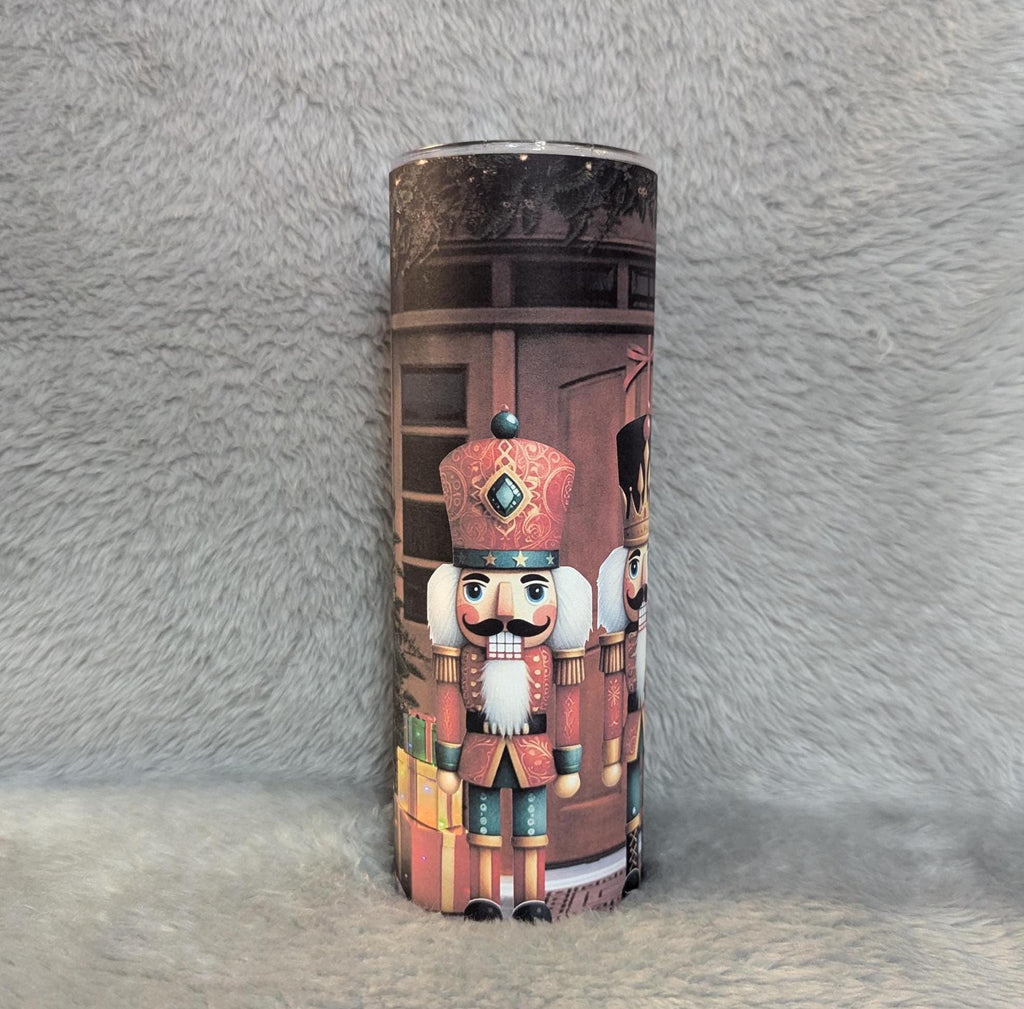 Nutcracker Tumbler 20oz With Reusable Straw, Can Be Personalized