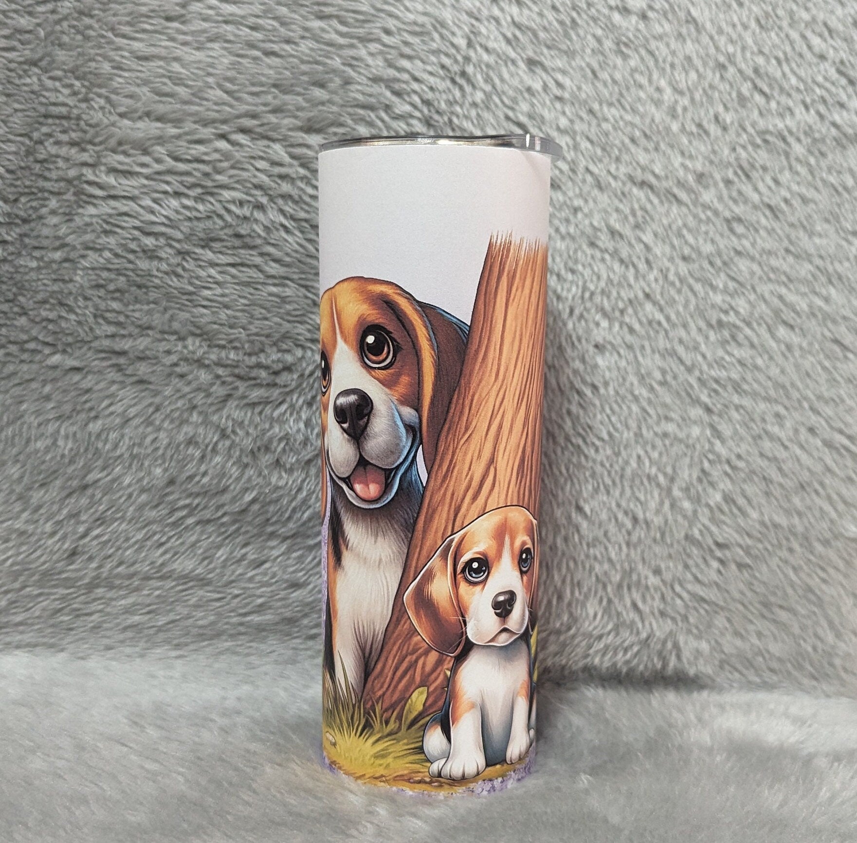 Just A Girl Who Loves Puppies Tumbler 20oz With Reusable Straw, Can Be Personalized