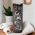 Dad Tumbler With A Tool Design 20oz With Reusable Straw