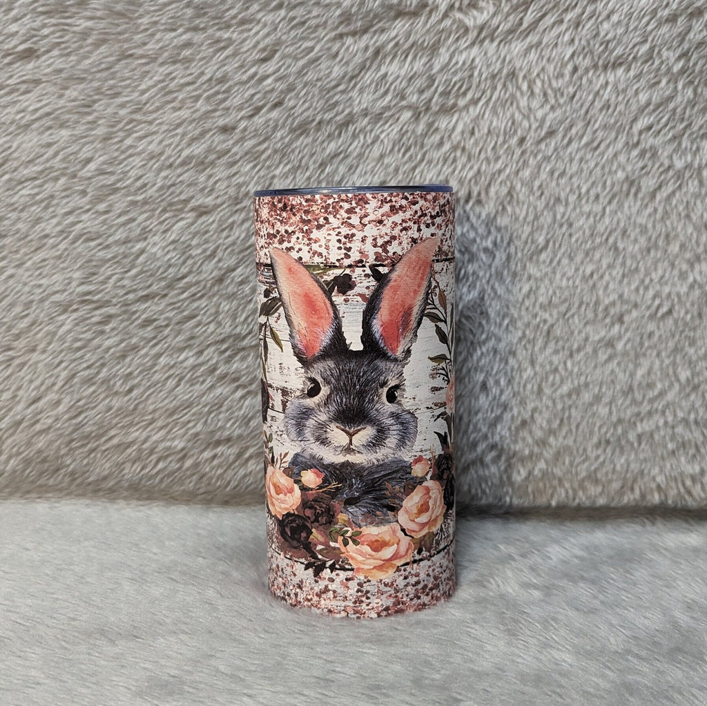 Kids Bunny Tumbler 15oz With Reusable Straw, Can Be Personalized