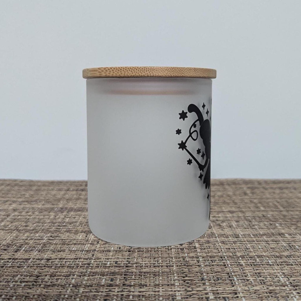 Pretty Fairy Silohette Design Candle Holder With A Battery Operated Flickering Tea Light