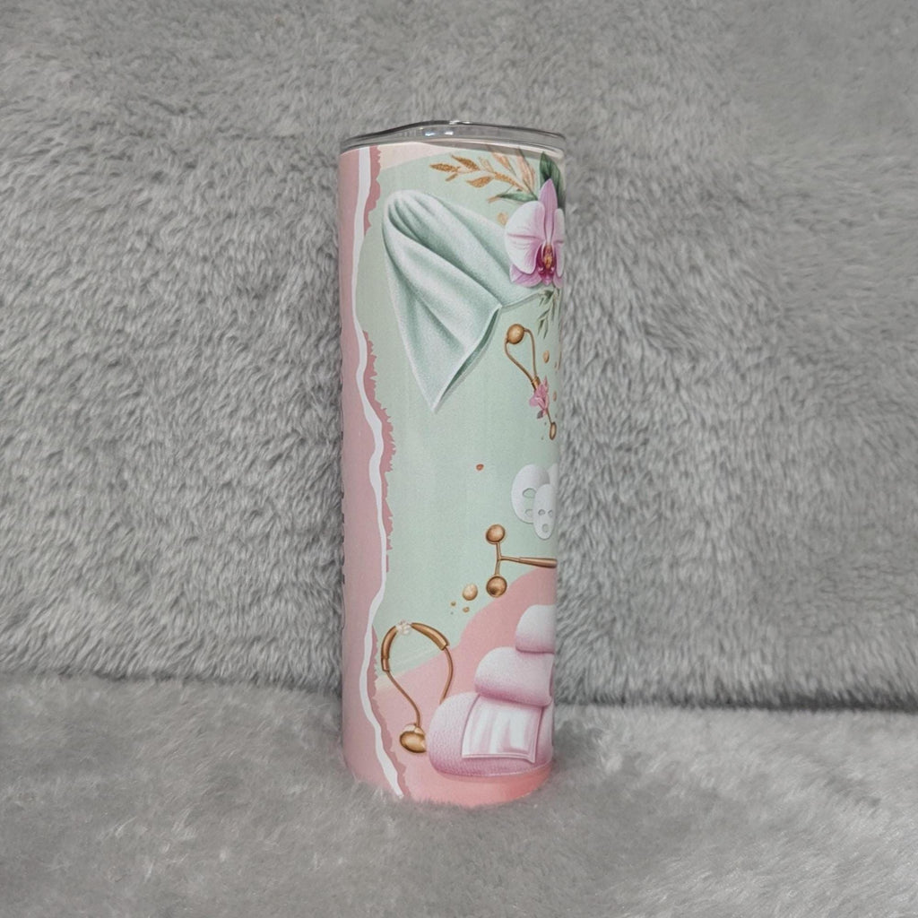 Personalized Esthetician Tumbler 20oz With Reusable Straw
