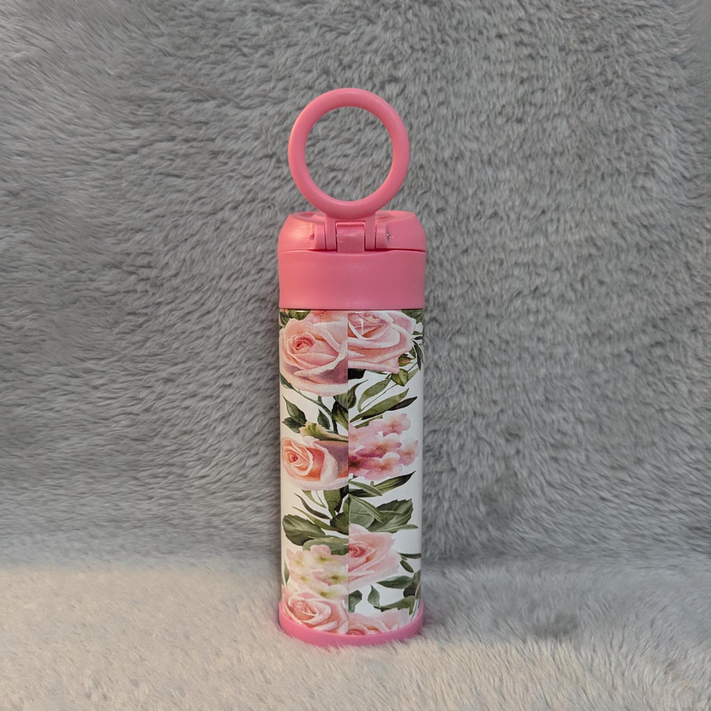 Adorable Kids Owl Water Bottle 12oz With Reusable Straw Can Be Personalized