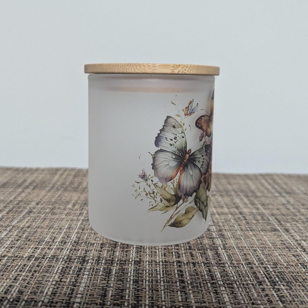 Butterfly Candle Holder With A Battery Operated Flickering Tea Light