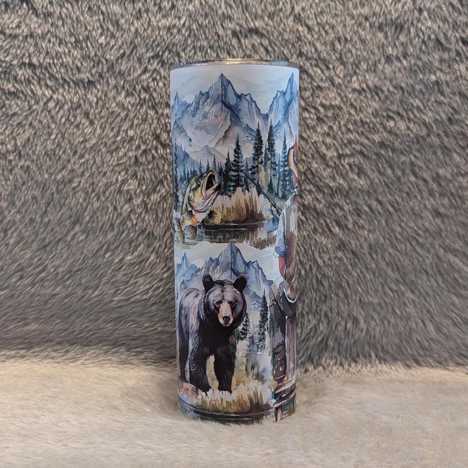 Man Hunting Affirmations Tumbler 20oz With Reusable Straw
