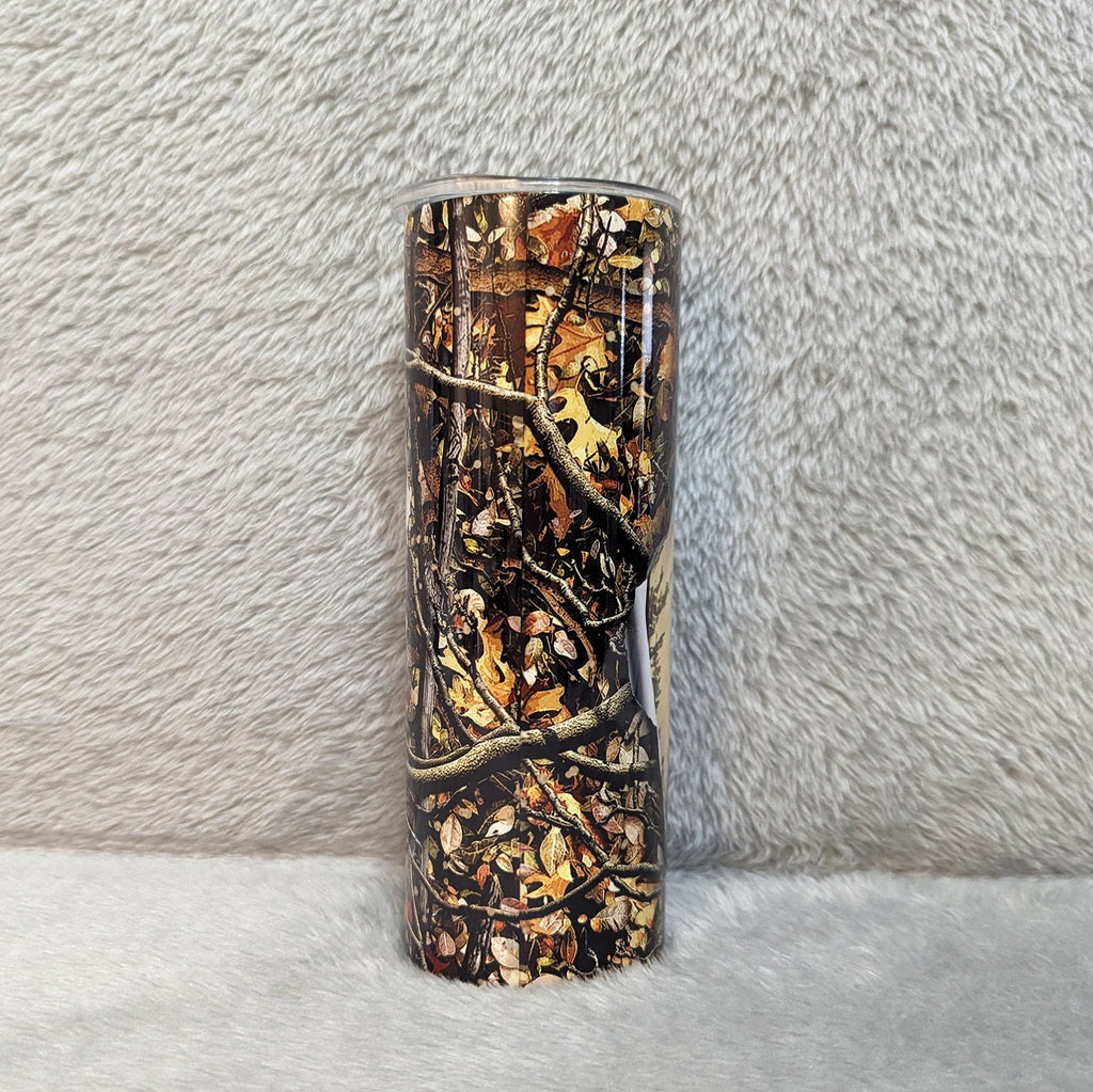 Buck Tumbler 20oz With Reusable Straw, Can Be Personalized