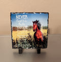 Slate Horse Picture with Display Legs