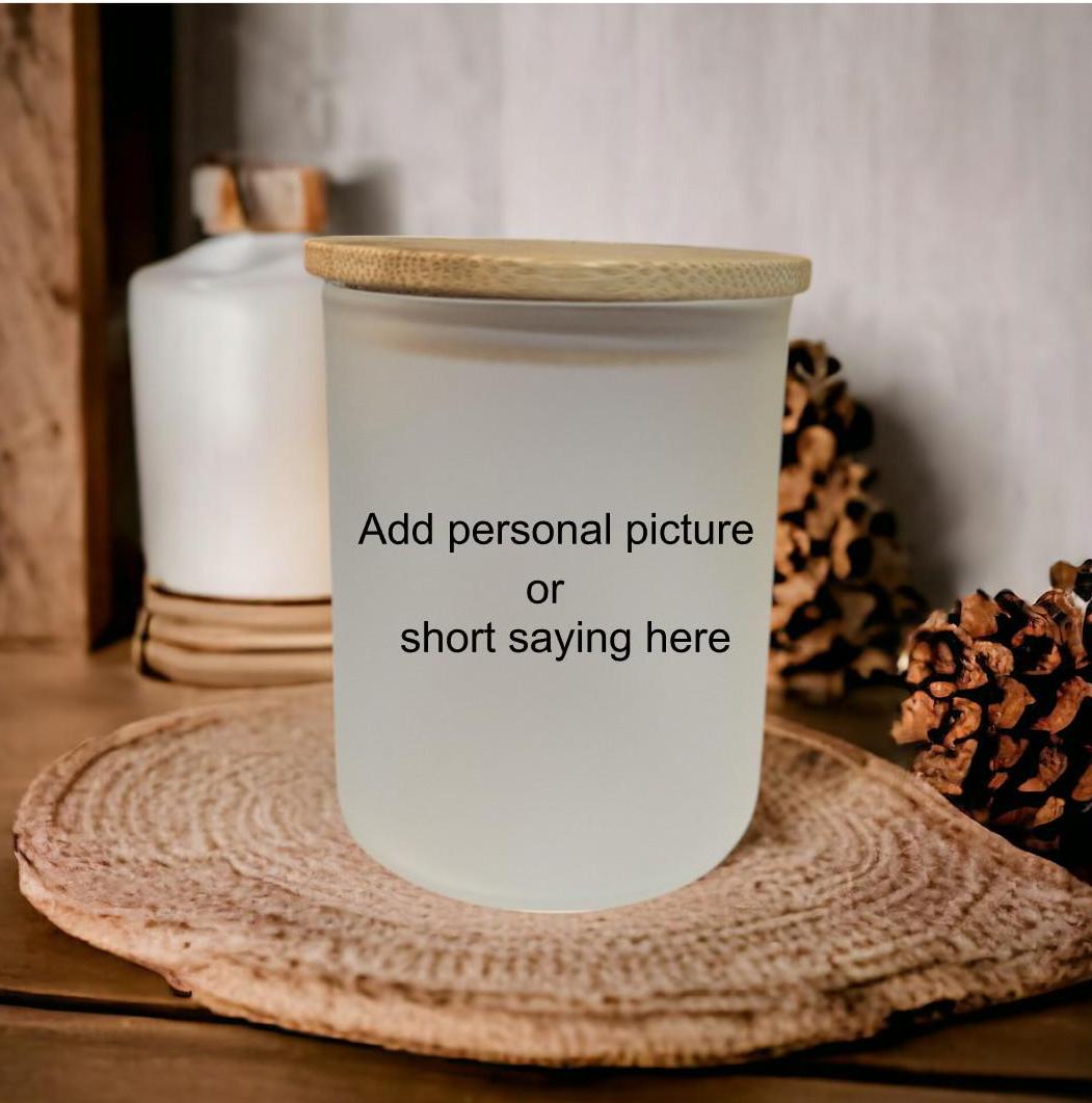 Personalized Candle Holder With A Battery Operated Flickering Tea Light