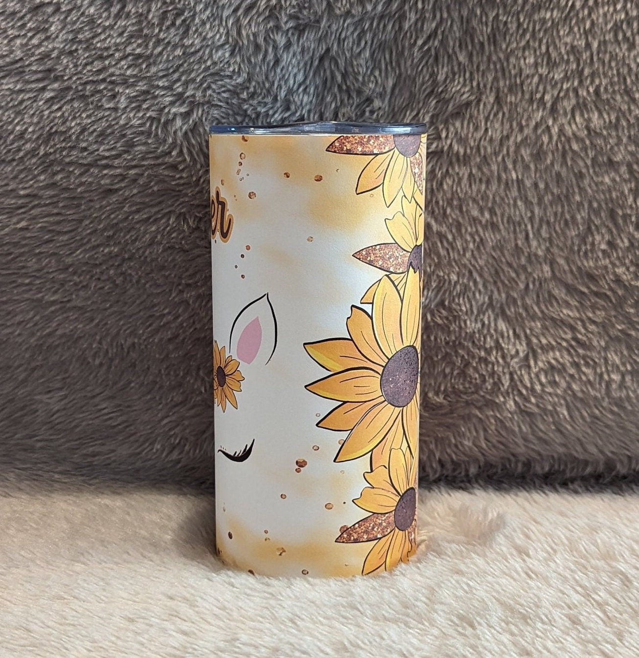 Kids Unicorn Tumbler 15oz With Reusable Straw, Can Be Personalized
