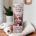 Gnome Affirmation Tumbler with Reusable Straw