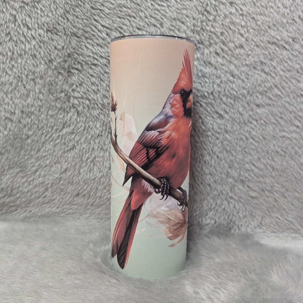Cardinal Tumbler 20oz With Reusable Straw, Can Be Personalized