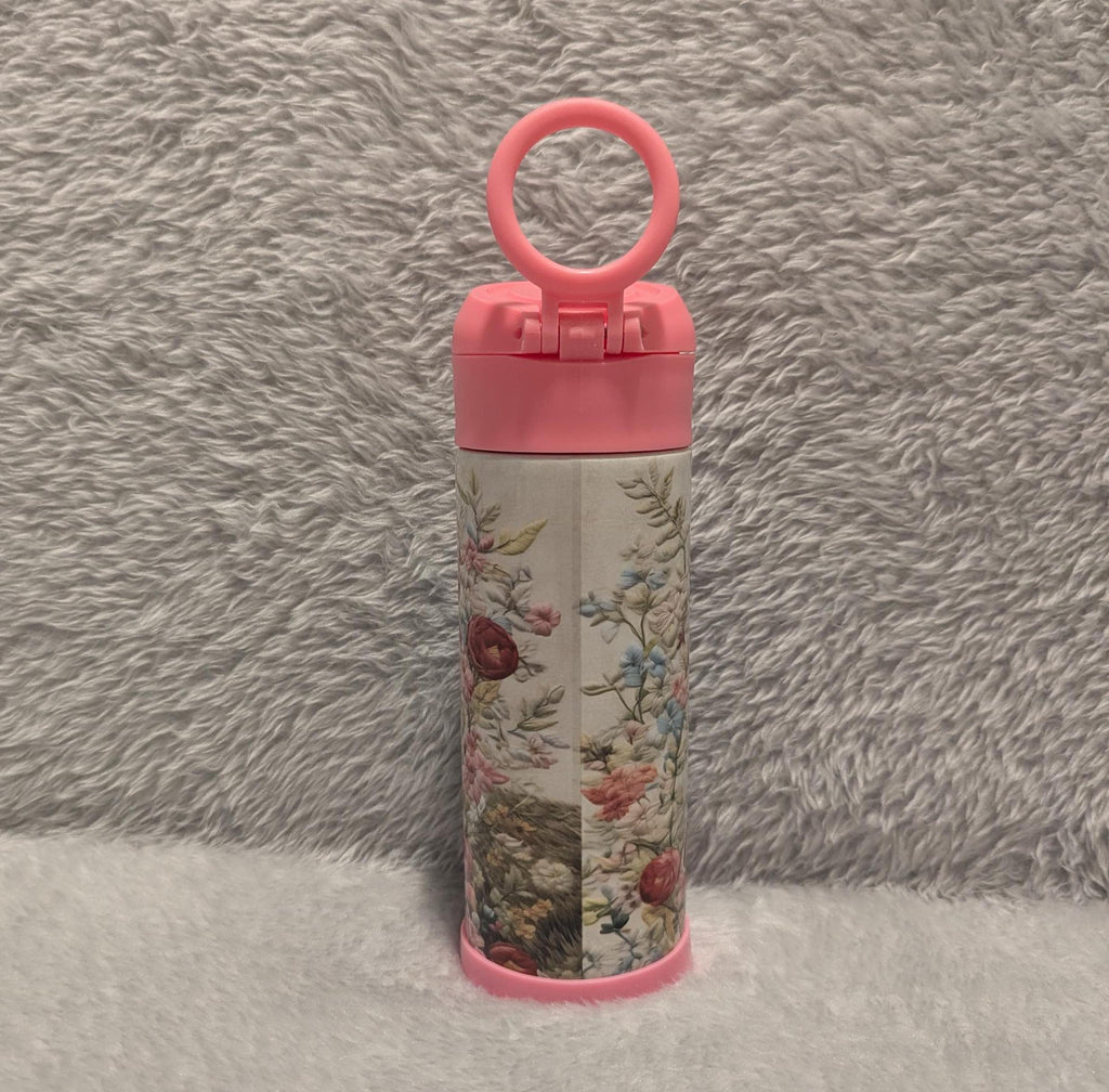 Kids Donkey Water Bottle 12oz With Reusable Straw Can Be Personalized
