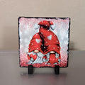 Slate Valentine Gnomes Picture With Display Legs