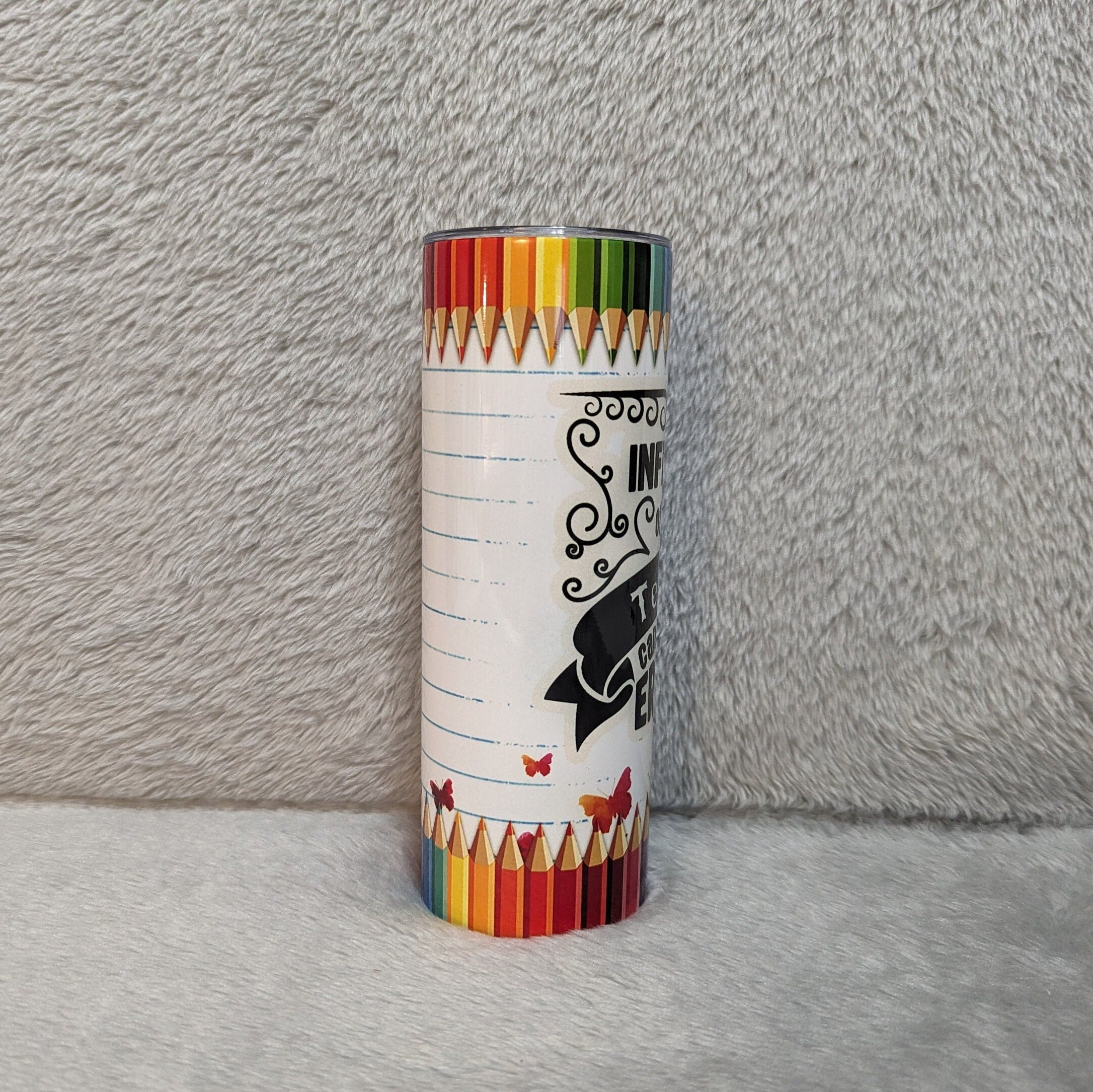 The Influence Of A Good Teacher Can Never Be Erased Tumbler 20oz With Reusable Straw