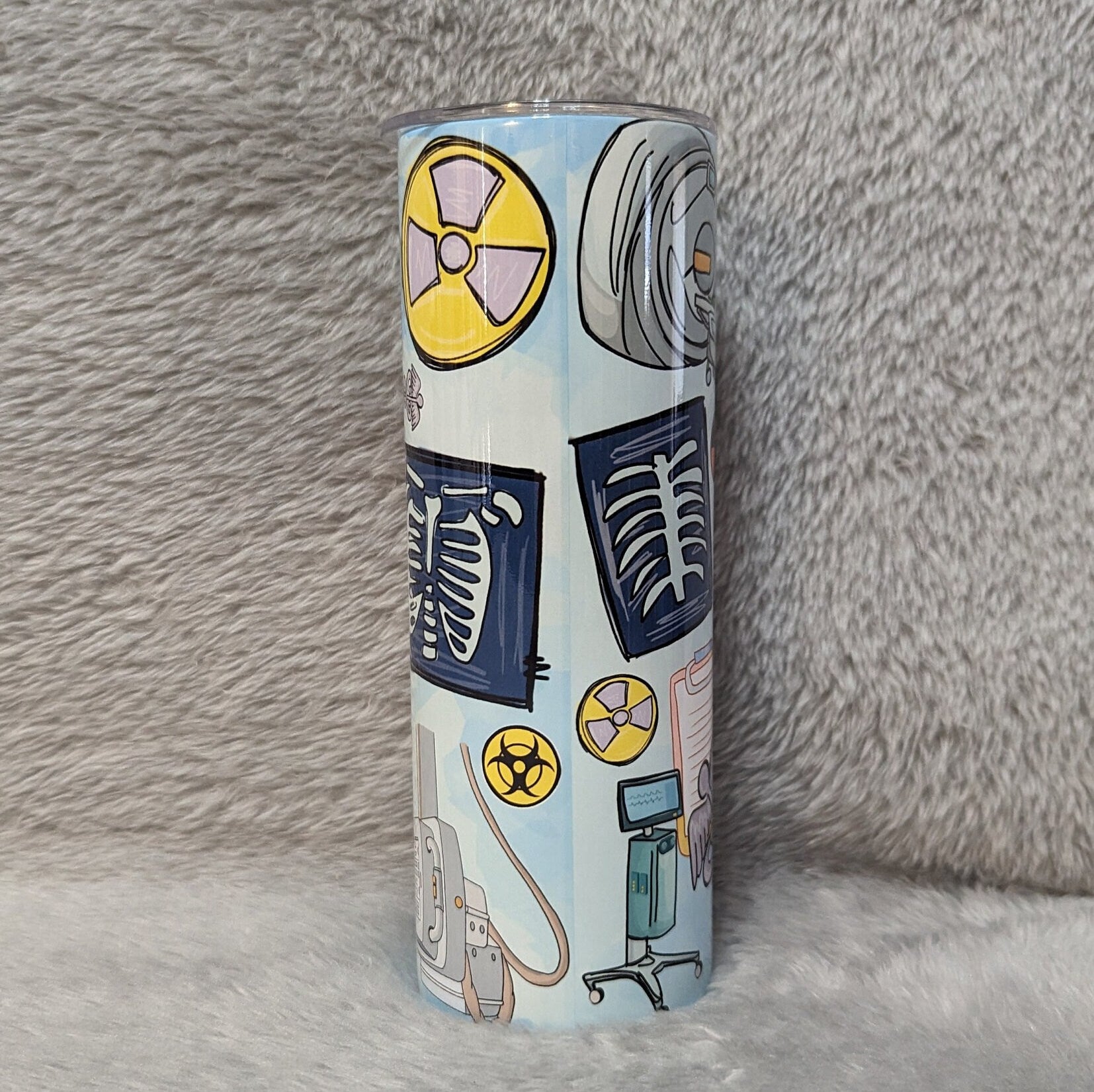 Radiology Tech Tumbler 20oz With Reusable Straw, Can Be Personalized