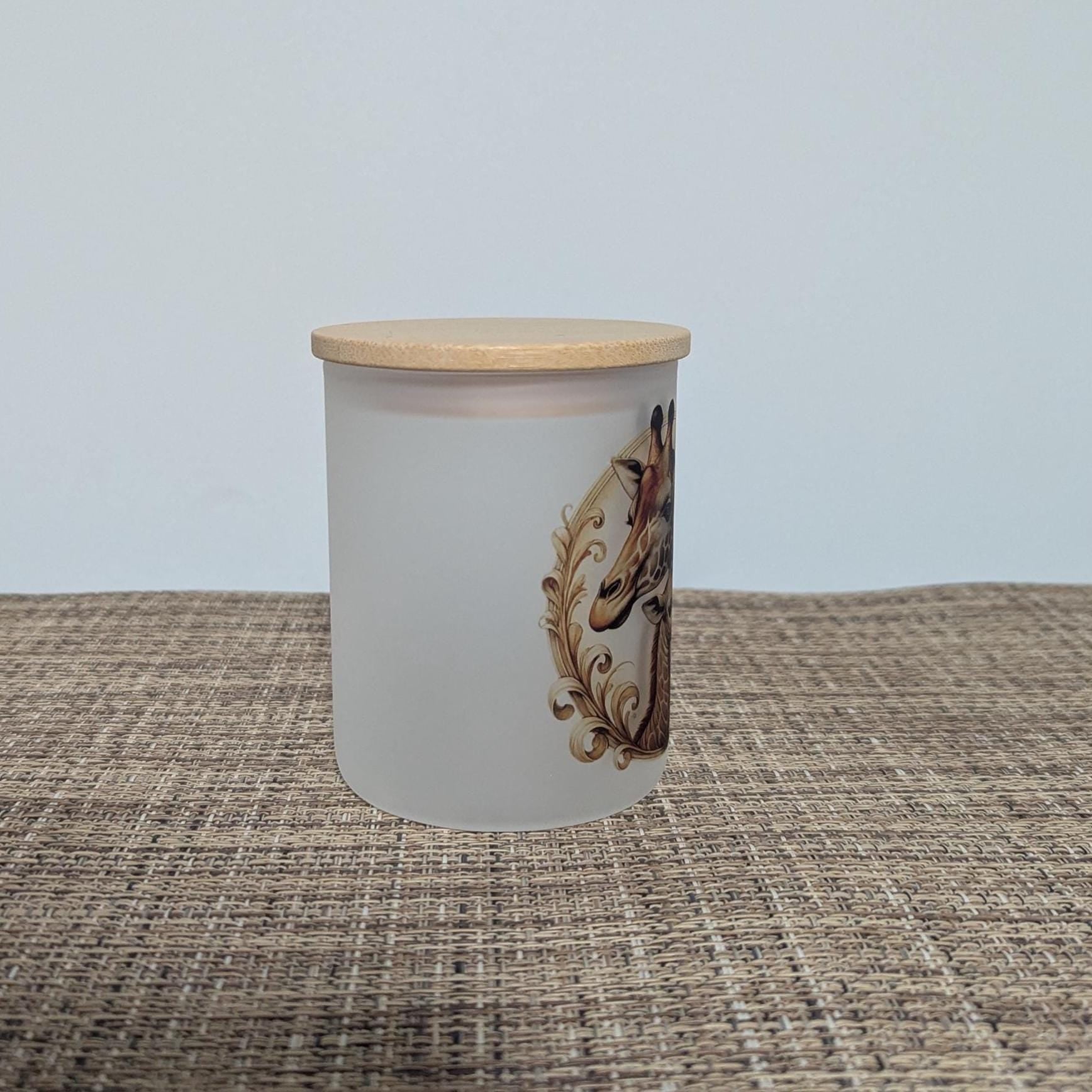 Giraffe Candle Holder With A Battery Operated Flickering Tea Light