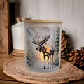 Moose Candle Holder With A Battery Operated Flickering Tea Light