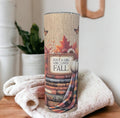 Just A Girl Who Loves Fall Tumbler 20oz With Reusable Straw, Can Be Personalized