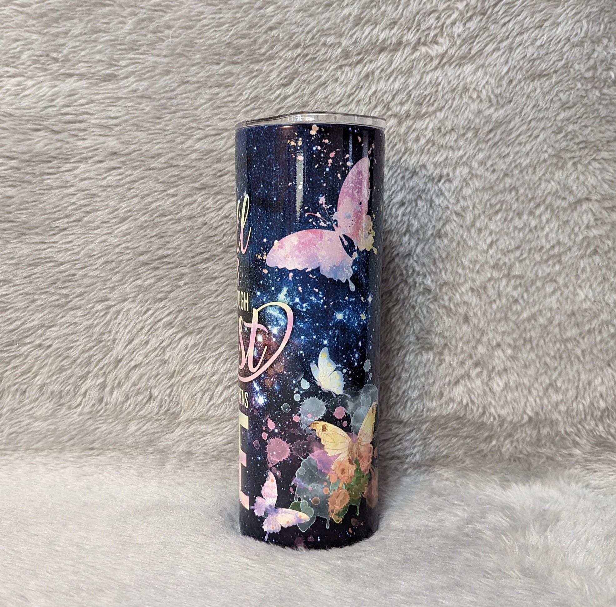 I Can Do All Things Through Christ Who Strengthens Me - Religious Tumbler 20oz With Reusable Straw
