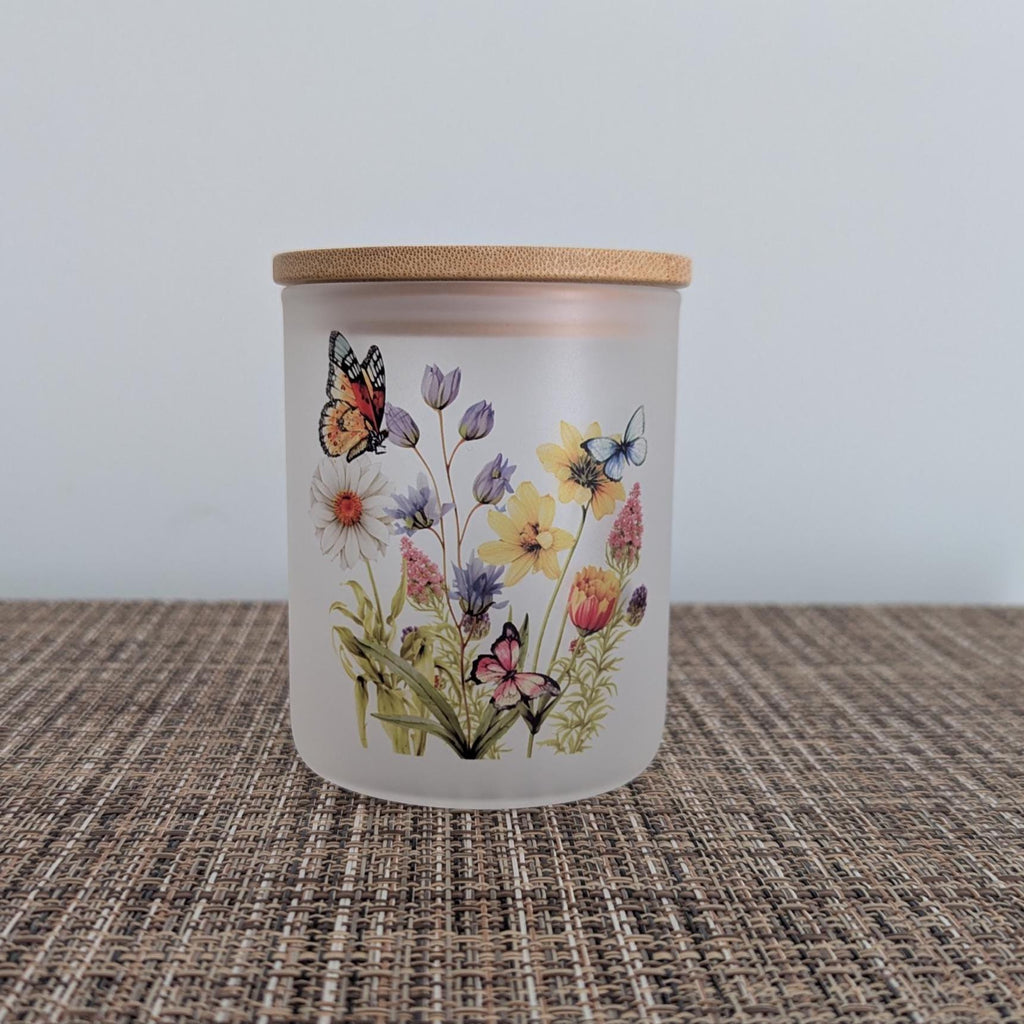 Butterfly Candle Holder With A Battery Operated Flickering Tea Light