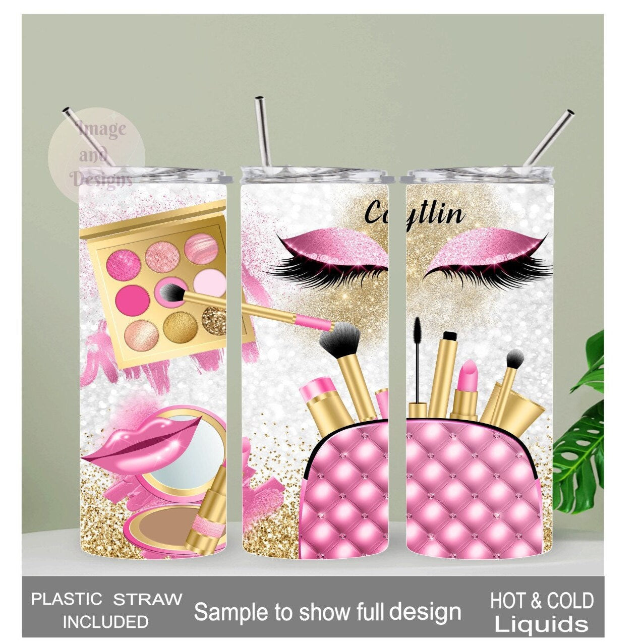 Cosmetologist Tumbler 20oz With Reusable Straw, Can Be Personalized