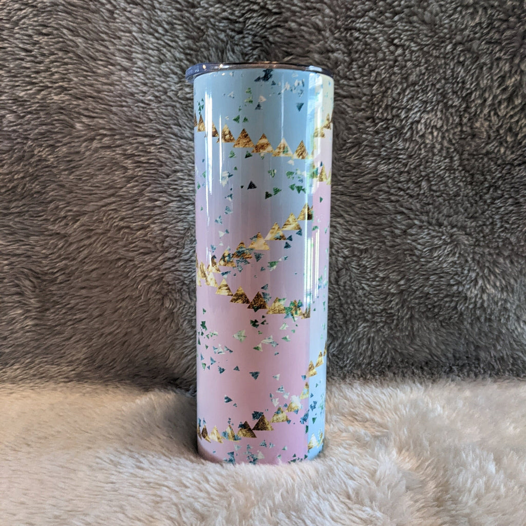 Mermaid Gnome Tumbler 20oz With Reusable Straw, Can Be Personalized