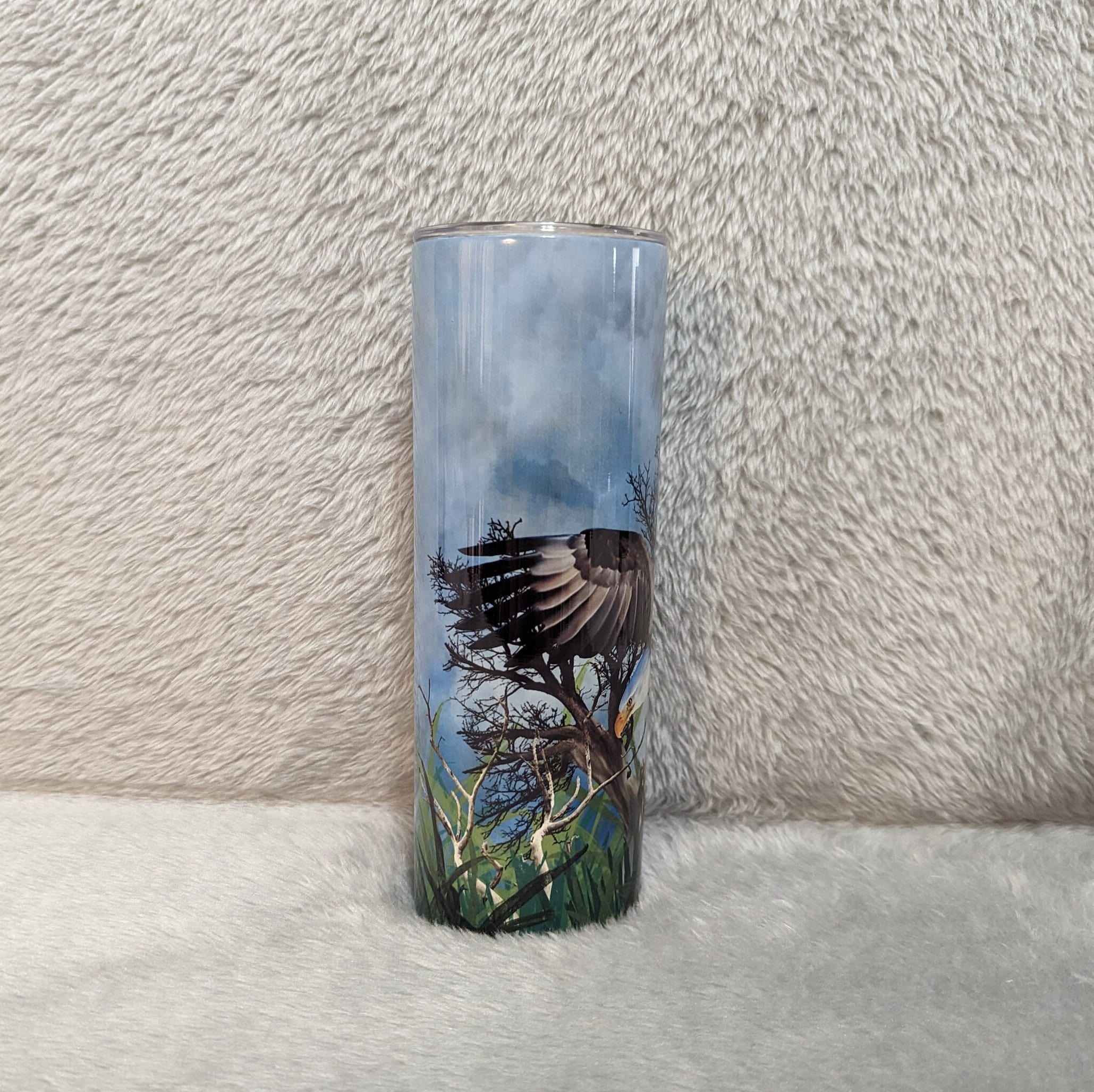 Flying Eagle Tumbler 20oz With Reusable Straw, Can Be Personalized