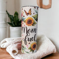 Mom Fuel Tumbler 20oz With Reusable Straw