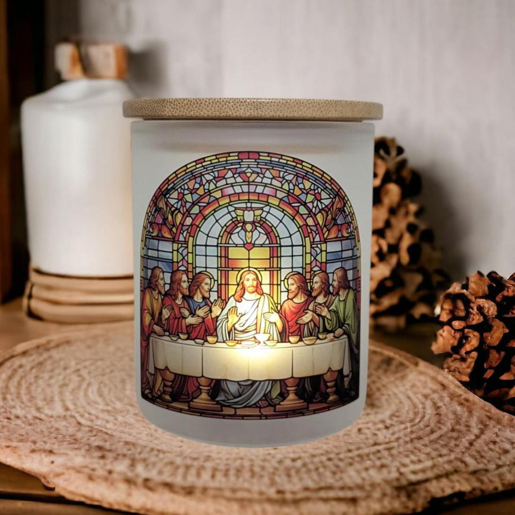 The Last Supper Candle Holder with A Flickering Tea Light