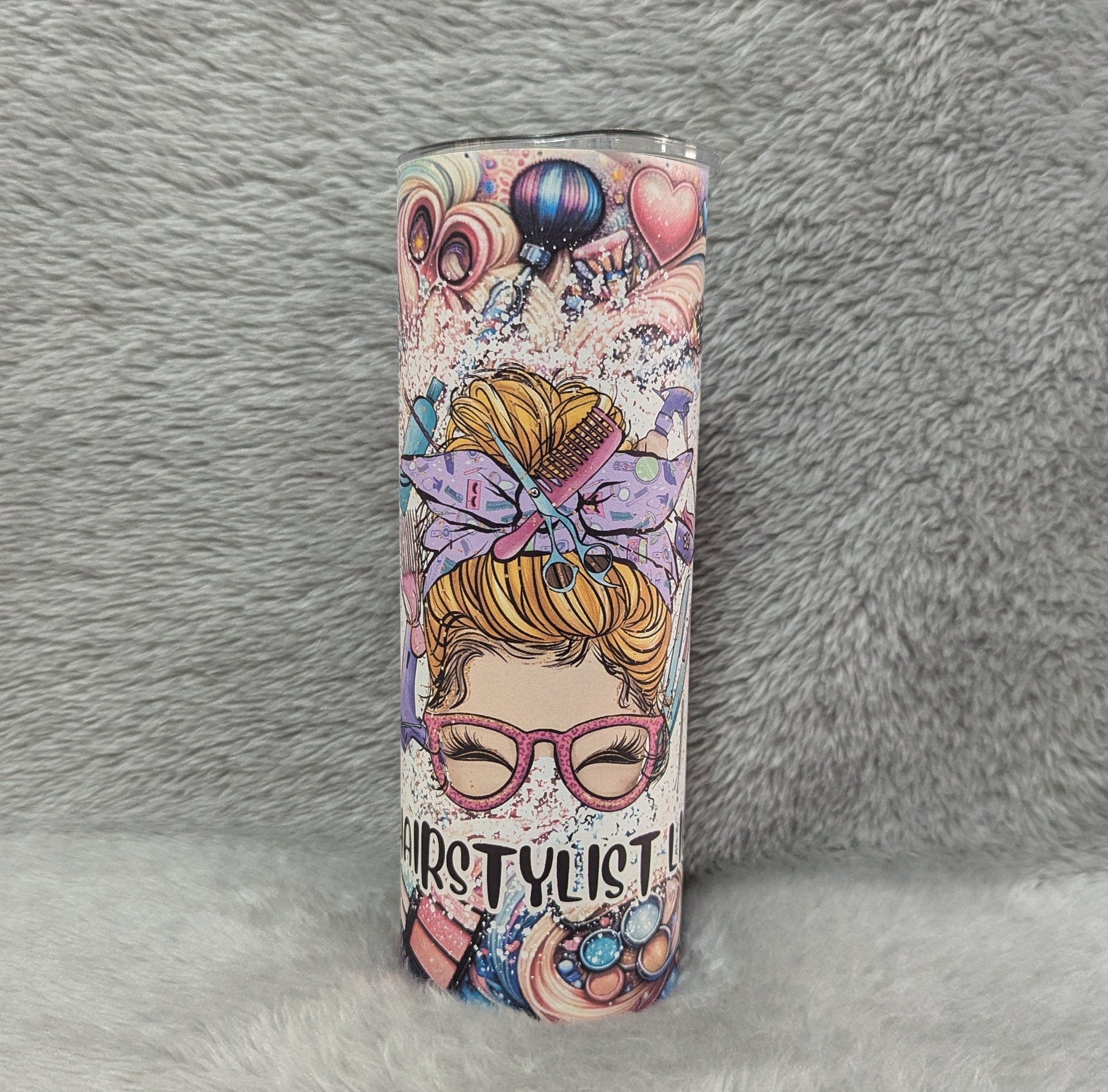 Hair Stylist Tumbler 20oz With Reusable Straw, Can Be Personalized