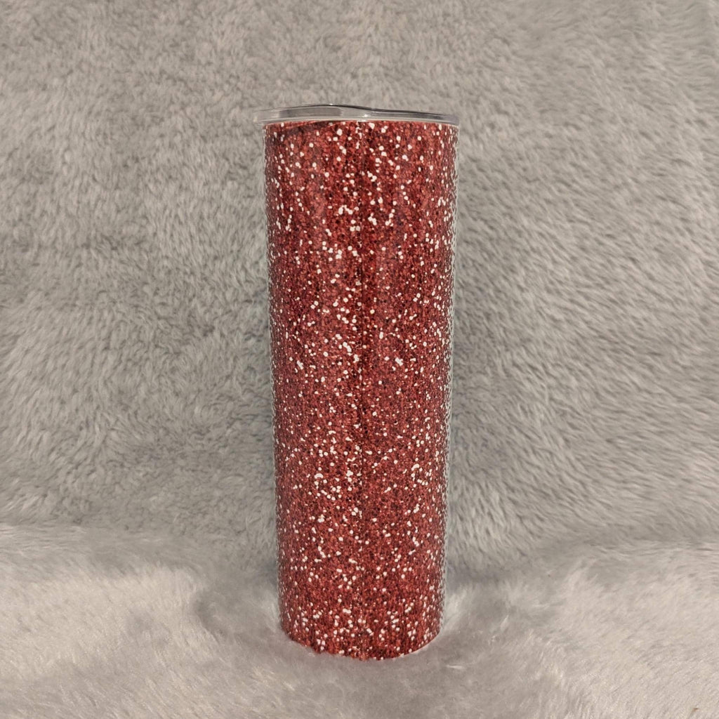 Red Rose Tumbler 20oz With Reusable Straw, Can Be Personalized